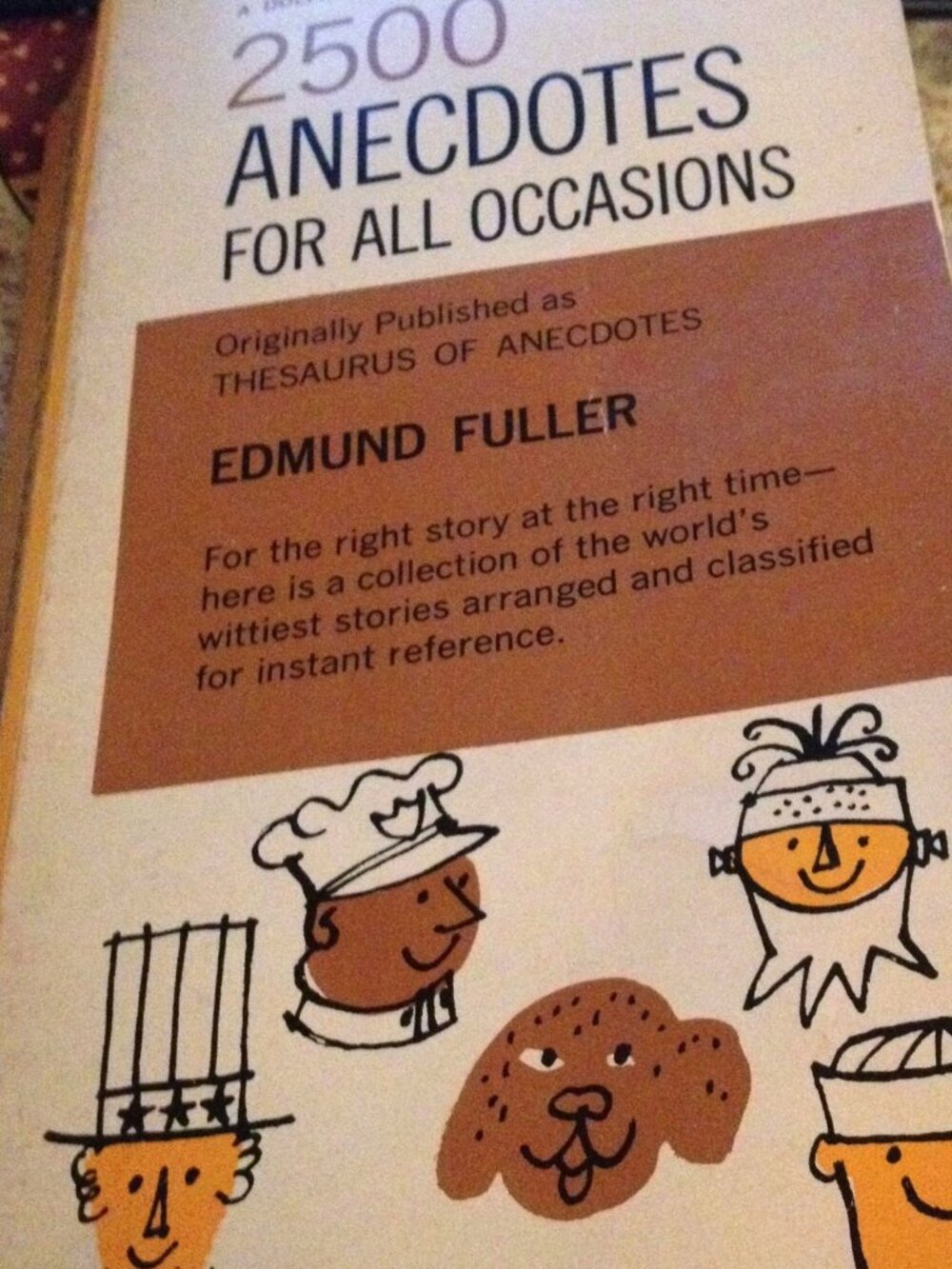 Vintage 2500 Anecdotes For All Occasions By Fuller Edmond & Dolphin Books 1961